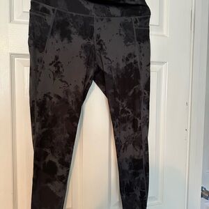 Danskin Black Tie-Dye Leggings